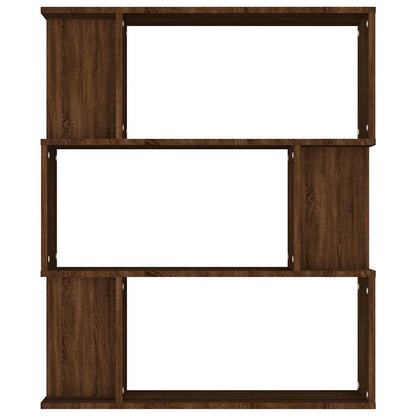 Book Cabinet/Room Divider 80x24x96cm Engineered Wood Brown oak