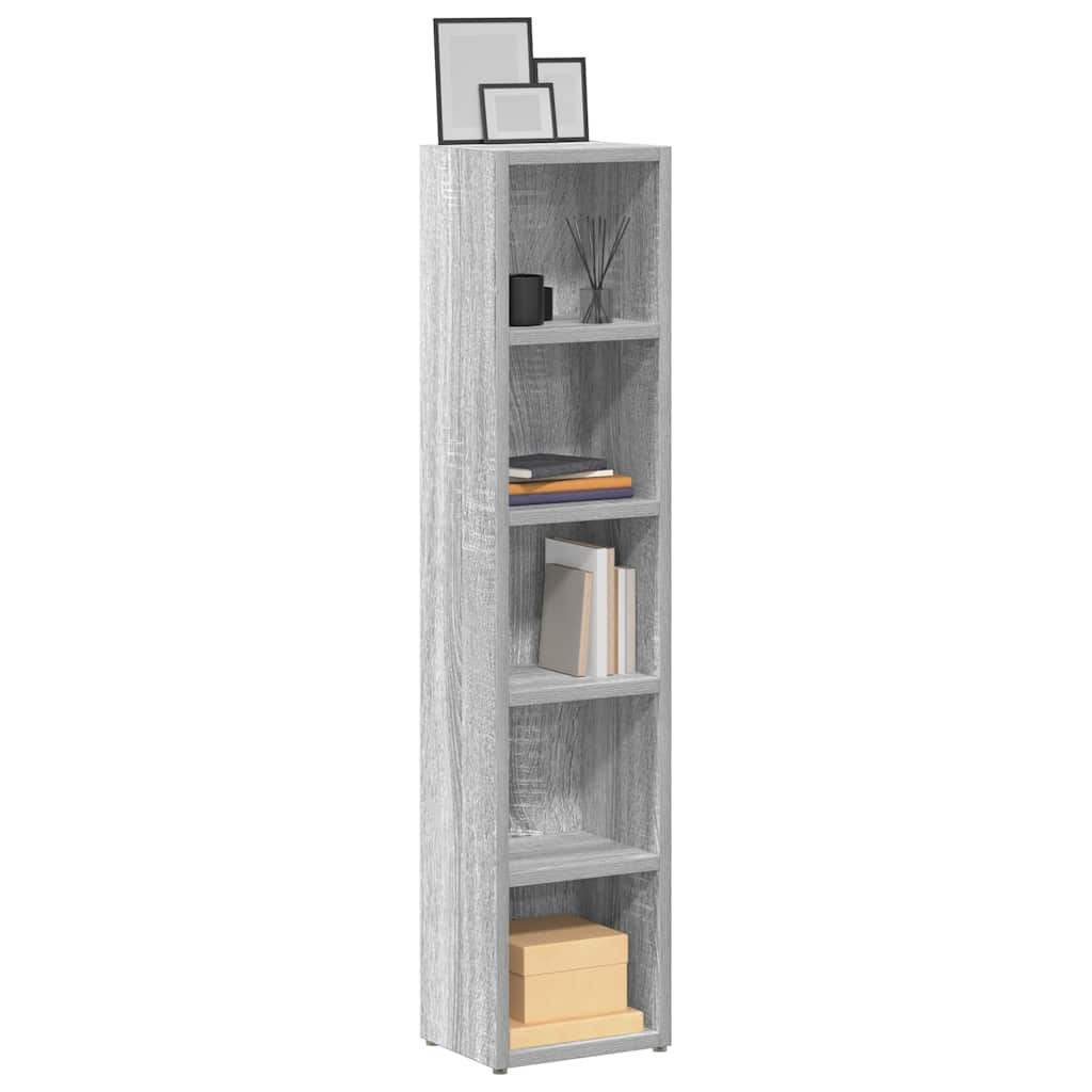 vidaXL CD Cabinets 2 pcs 21x16x93.5 cm Engineered Wood