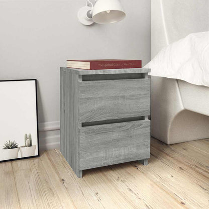 Bedside Cabinet 30x30x40 cm Engineered Wood Grey sonoma 2