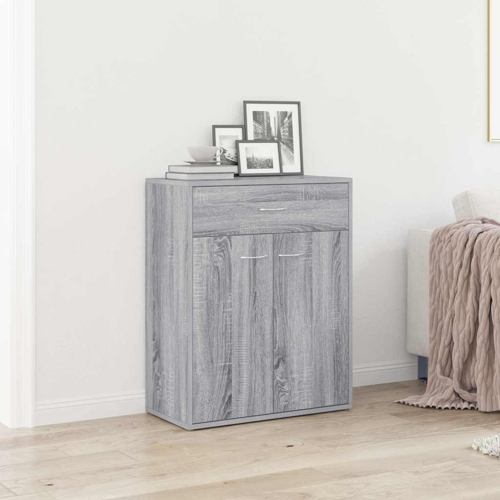 Sideboard 60x30x75 cm Engineered Wood Grey sonoma
