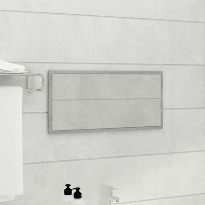 2 Piece Bathroom Furniture Set Engineered Wood Grey sonoma