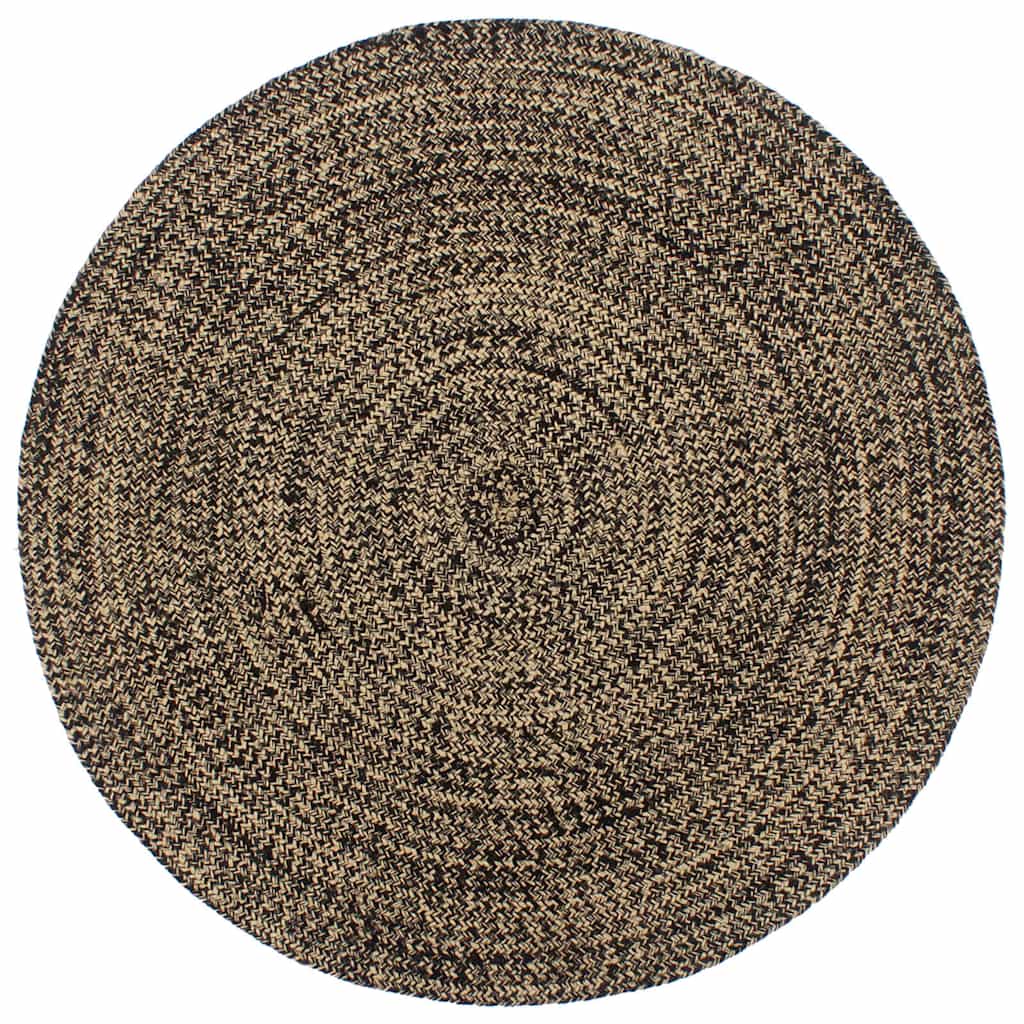 Handmade Rug Jute and Brown 210 cm
