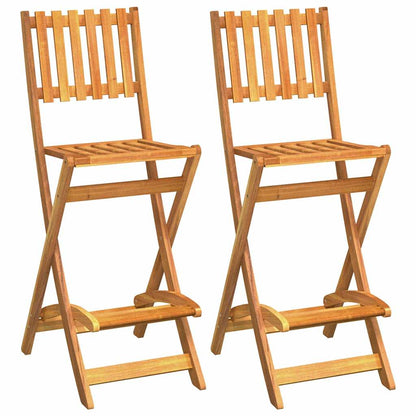 vidaXL 3 Piece Outdoor Bar Set Solid Wood Acacia 4