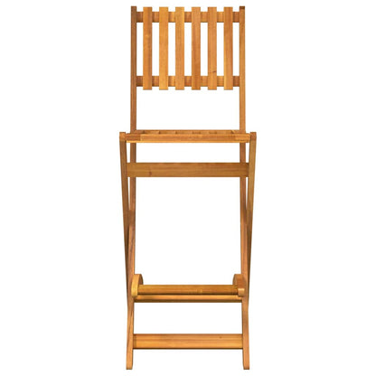 vidaXL 3 Piece Outdoor Bar Set Solid Wood Acacia 6