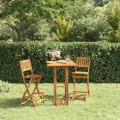 vidaXL 3 Piece Outdoor Bar Set Solid Wood Acacia 1