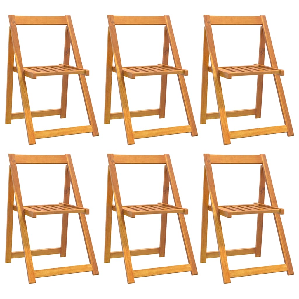 Folding Chairs Solid Wood Acacia 6
