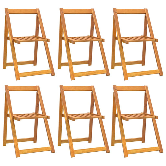 Folding Chairs Solid Wood Acacia 6