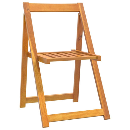 vidaXL Folding Chairs 8 pcs Solid Wood Acacia 3