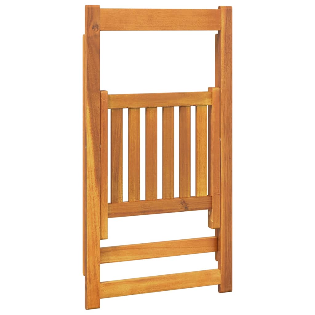 vidaXL Folding Chairs 8 pcs Solid Wood Acacia 5