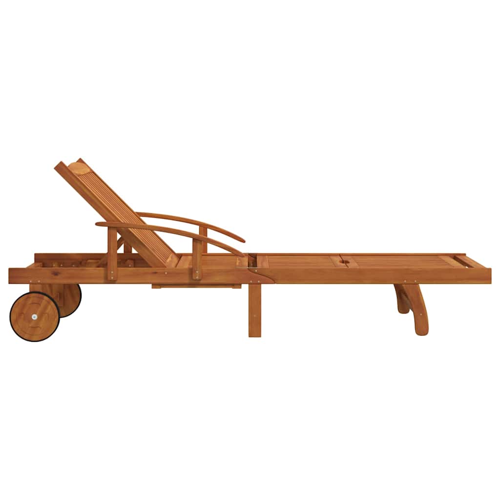 vidaXL Sun Loungers 2 pcs Solid Wood Acacia 6