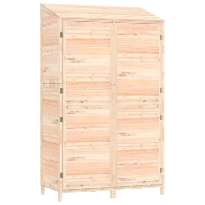 vidaXL Garden Shed | Natural Fir Wood | Solid Fir Wood | 102x52x174.5 cm 2