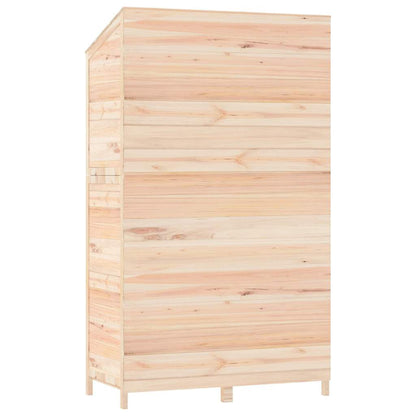 vidaXL Garden Shed | Natural Fir Wood | Solid Fir Wood | 102x52x174.5 cm 6