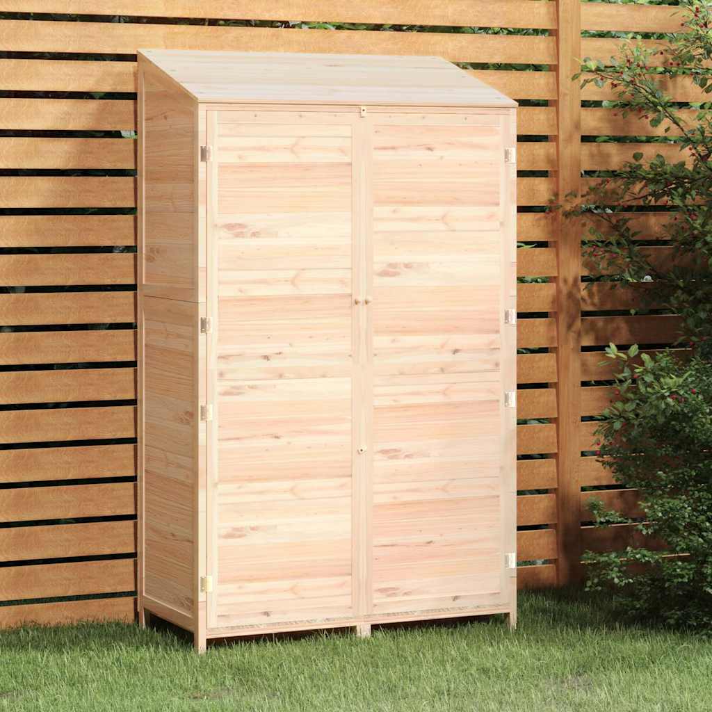 vidaXL Garden Shed | Natural Fir Wood | Solid Fir Wood | 102x52x174.5 cm 1