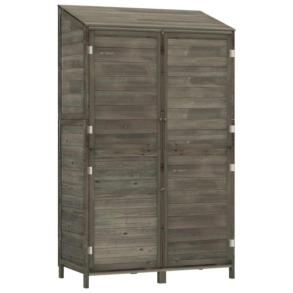 vidaXL Garden Shed | Anthracite | Solid fir wood | Medium | Garden Shed 2
