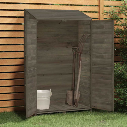 vidaXL Garden Shed | Anthracite | Solid fir wood | Medium | Garden Shed 3