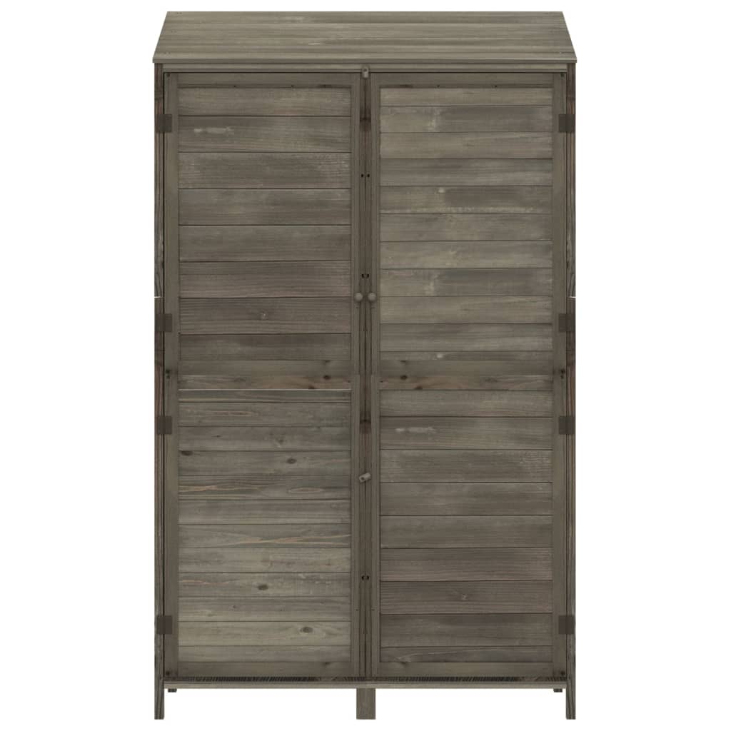 vidaXL Garden Shed | Anthracite | Solid fir wood | Medium | Garden Shed 4