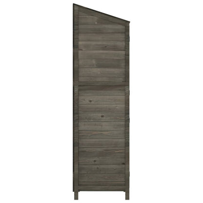 vidaXL Garden Shed | Anthracite | Solid fir wood | Medium | Garden Shed 5