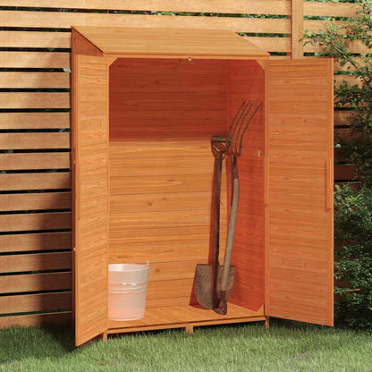 vidaXL Garden Shed | Brown | Solid fir wood | 102x52x174.5 cm | Garden Shed 3