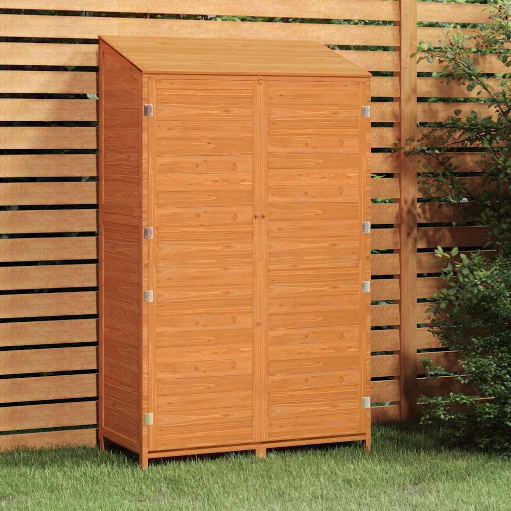 vidaXL Garden Shed | Brown | Solid fir wood | 102x52x174.5 cm | Garden Shed 1