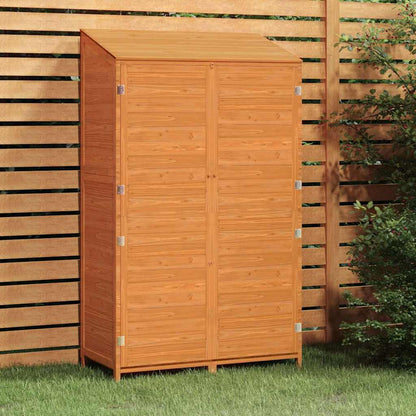 vidaXL Garden Shed | Brown | Solid fir wood | 102x52x174.5 cm | Garden Shed 1