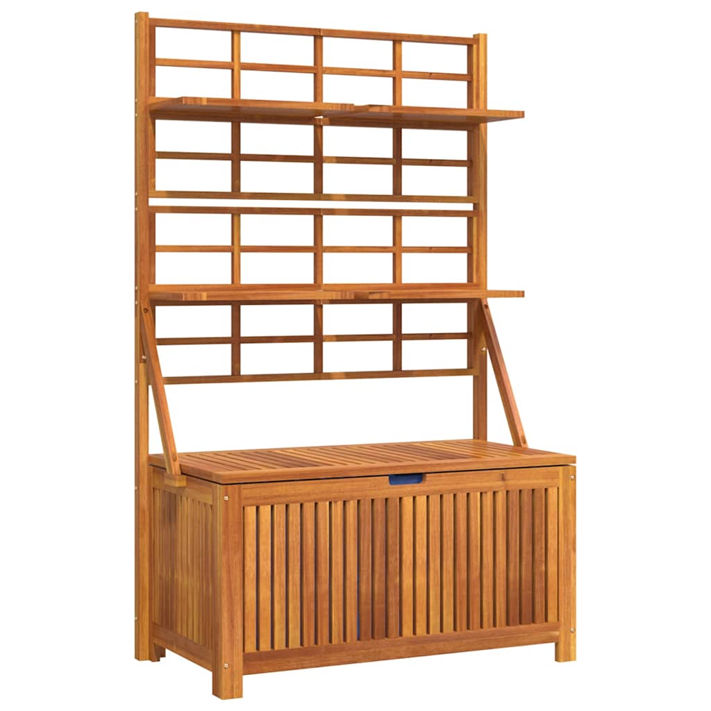 vidaXL Storage Box | Brown | Solid Acacia wood | 99 x 50 x 160 cm | Storage Box 2