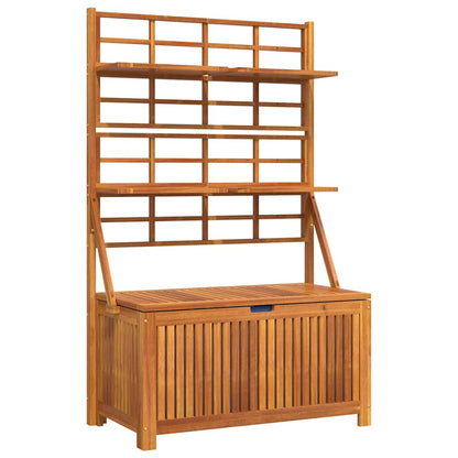 vidaXL Storage Box | Brown | Solid Acacia wood | 99 x 50 x 160 cm | Storage Box 2