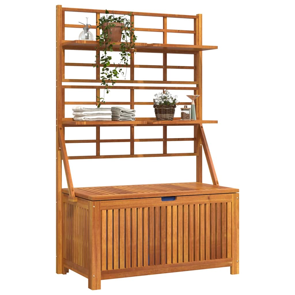 vidaXL Storage Box | Brown | Solid Acacia wood | 99 x 50 x 160 cm | Storage Box 3