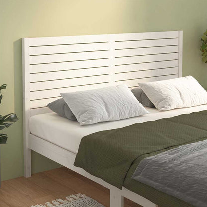Bed Headboard Solid Wood Pine White