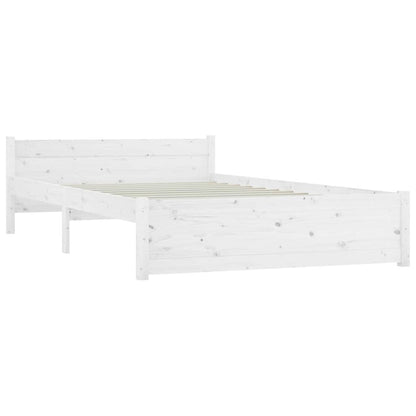 vidaXL Bed Frame without Mattress with Drawers White 160x200 cm 5