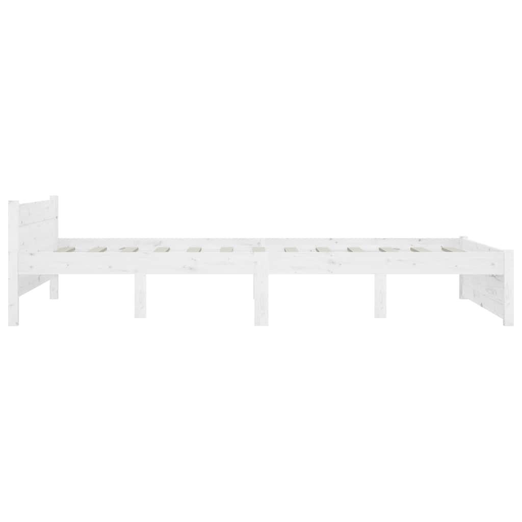 vidaXL Bed Frame without Mattress with Drawers White 160x200 cm 6