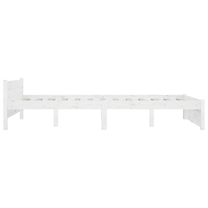 vidaXL Bed Frame without Mattress with Drawers White 160x200 cm 6