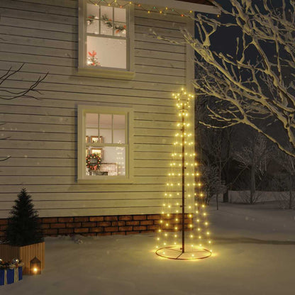vidaXL Christmas Cone Tree 108 LEDs 70x180 cm
