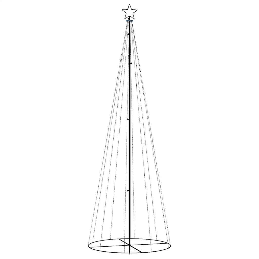 Christmas Cone Tree 108 LEDs 70x180 cm Warm white 300 cm 100 cm