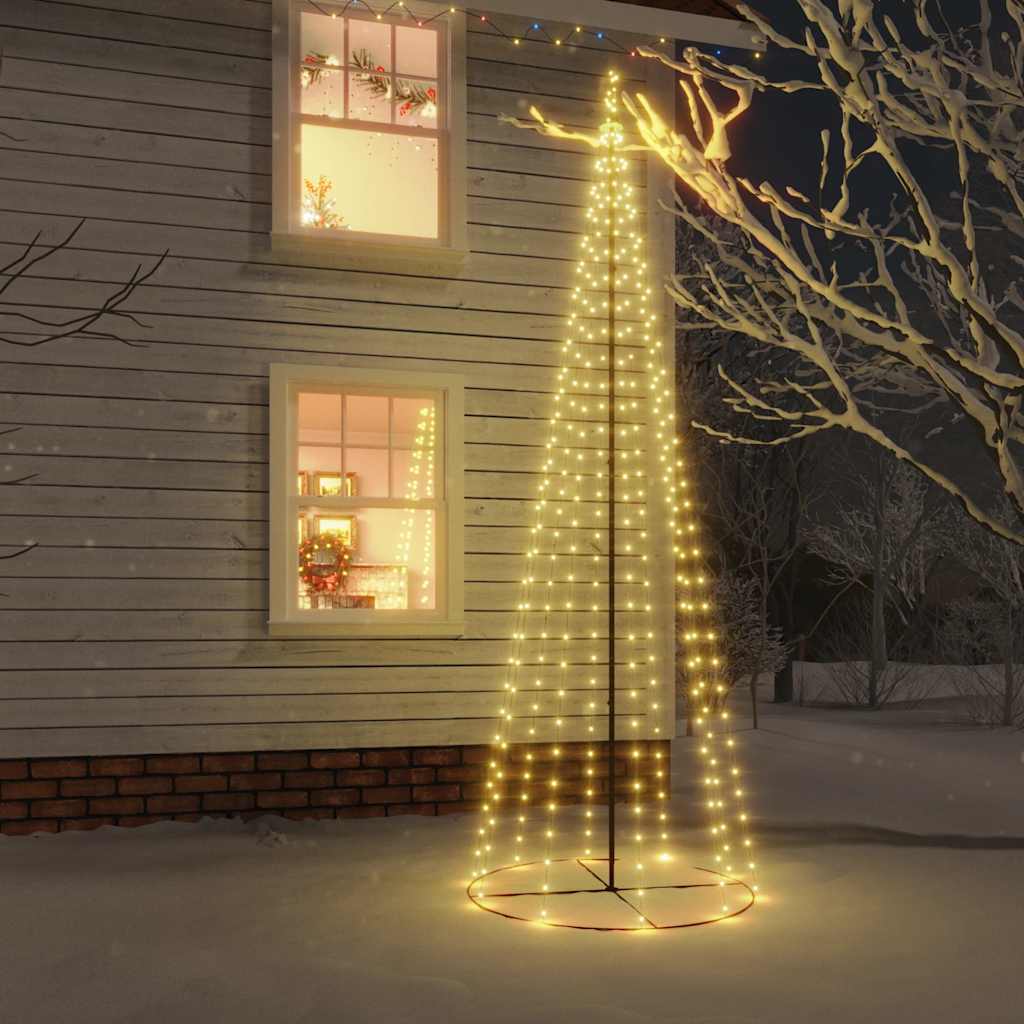 Christmas Cone Tree 108 LEDs 70x180 cm Warm white 300 cm 100 cm