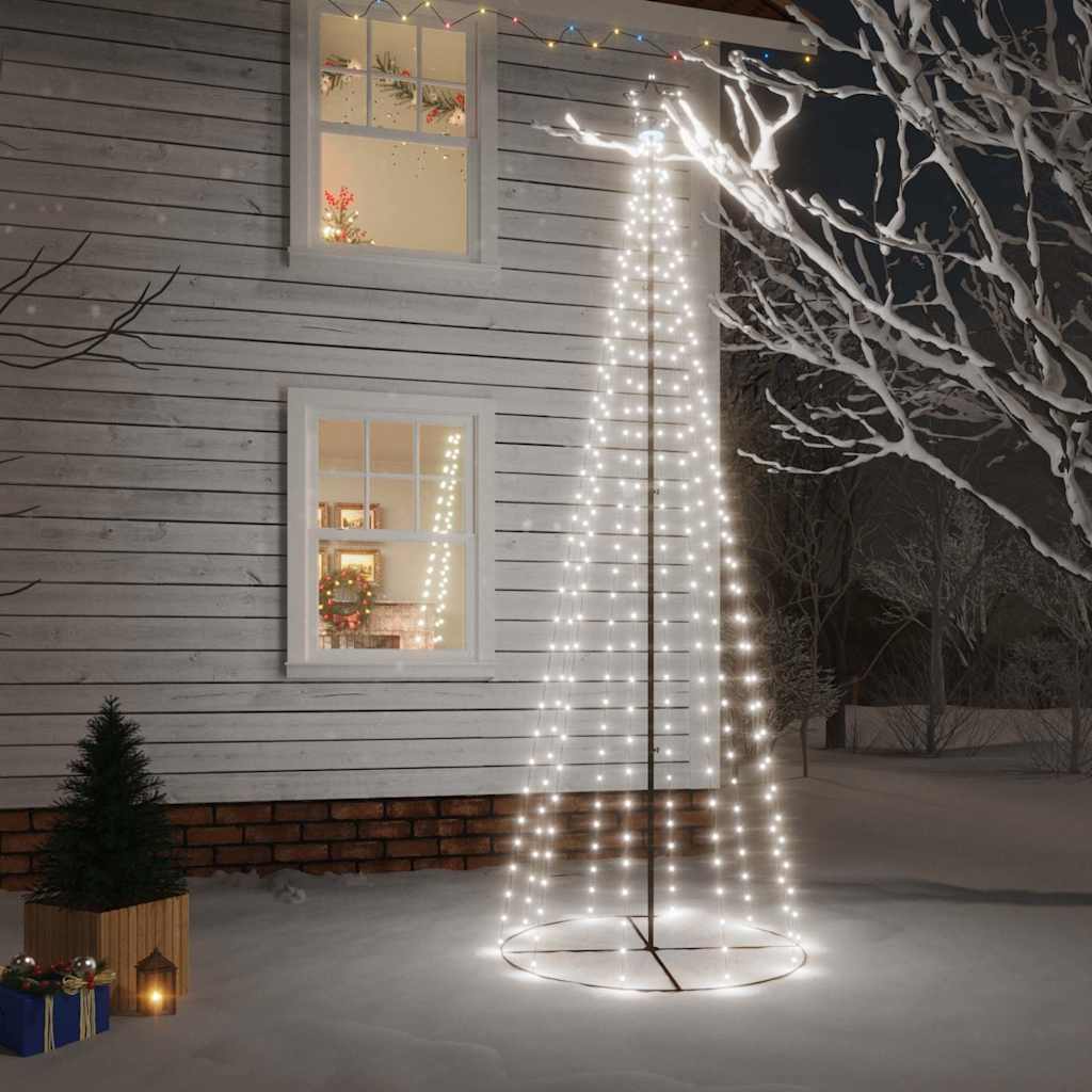 Christmas Cone Tree 108 LEDs 70x180 cm Cold white 300 cm 100 cm