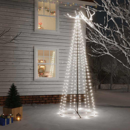 Christmas Cone Tree 108 LEDs 70x180 cm Cold white 300 cm 100 cm
