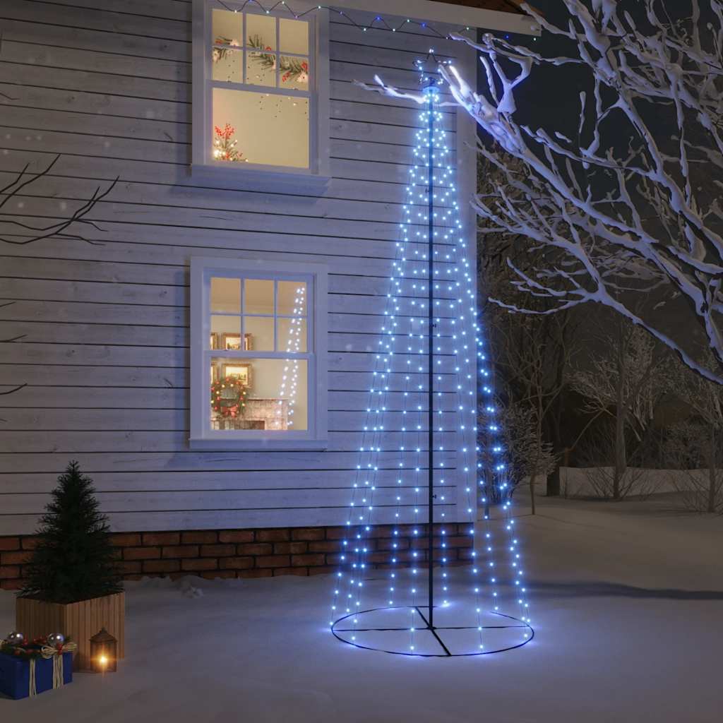 Christmas Cone Tree 108 LEDs 70x180 cm Blue 300 cm 100 cm
