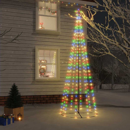 Christmas Cone Tree 108 LEDs 70x180 cm Multicolour 300 cm 100 cm