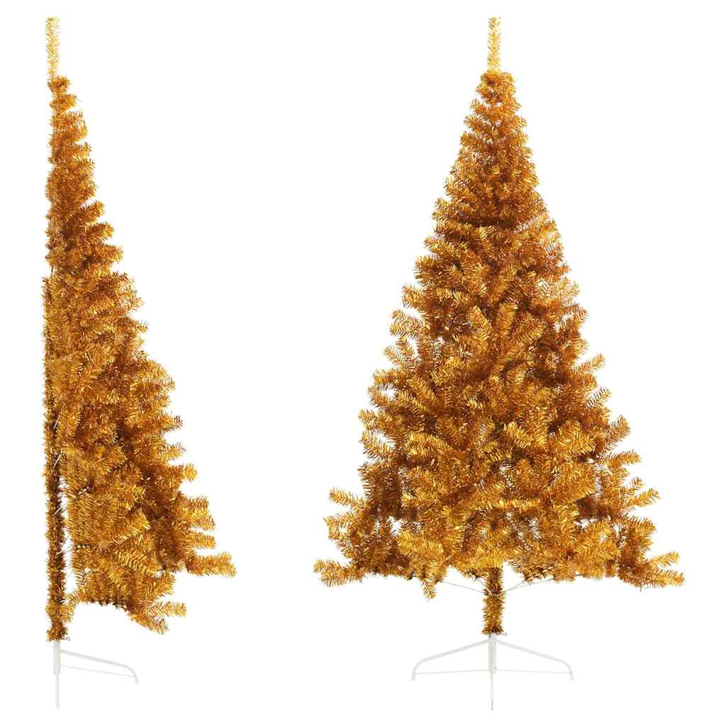 vidaXL Artificial Half Christmas Tree with Stand PVC 210 cm