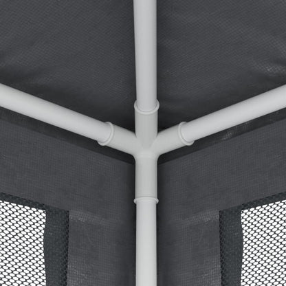 Party Tent with 8 Mesh Sidewalls HDPE with 8 Sidewalls Anthracite 3 m 9 m