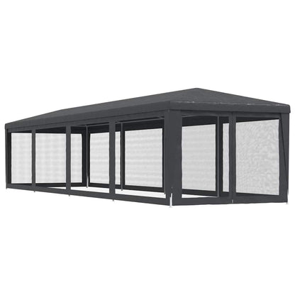 vidaXL Party Tent | Anthracite | HDPE with coating | 3x12 m | Collapsible 5