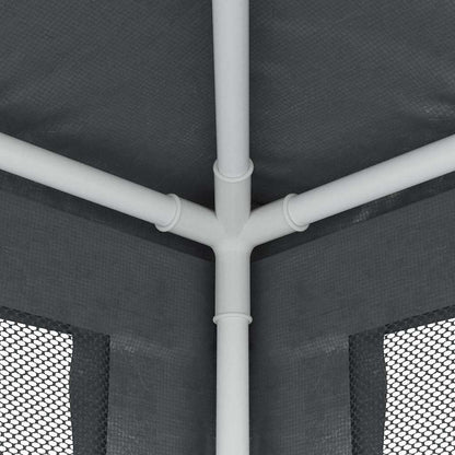 vidaXL Party Tent | Anthracite | HDPE with coating | 3x12 m | Collapsible 6