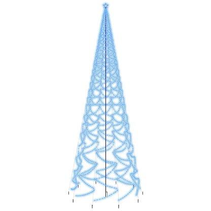 vidaXL Christmas Tree with Spike Blue 3000 LEDs 800 cm 2