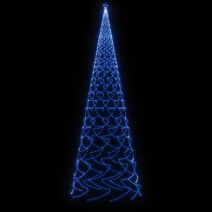 vidaXL Christmas Tree with Spike Blue 3000 LEDs 800 cm 4