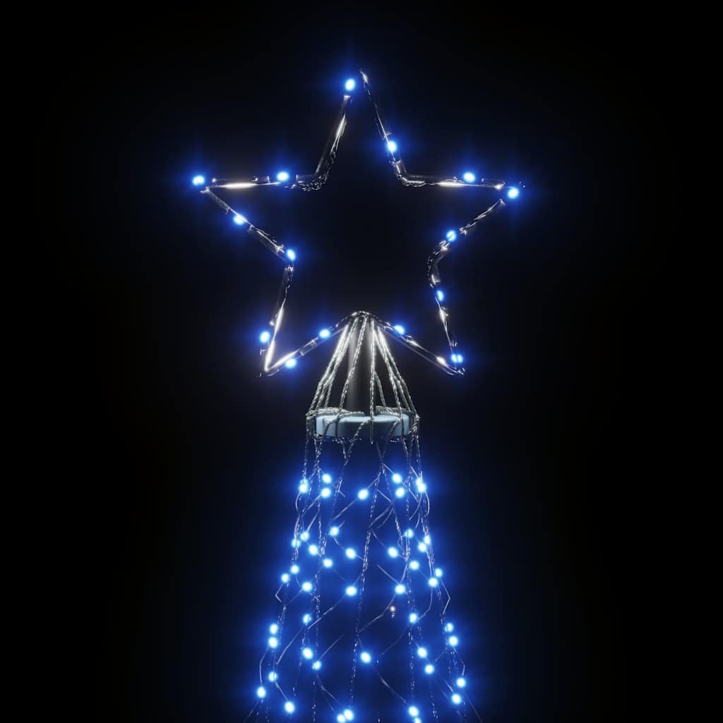 vidaXL Christmas Tree with Spike Blue 3000 LEDs 800 cm 5