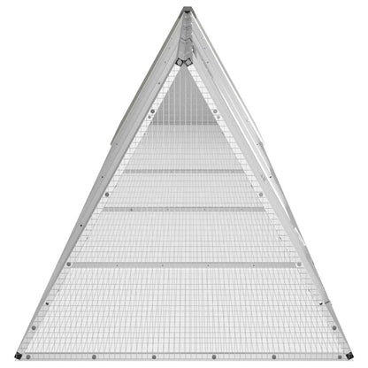 vidaXL Rabbit Cage Grey 504.5x80.5x71 cm Galvanised Steel 4
