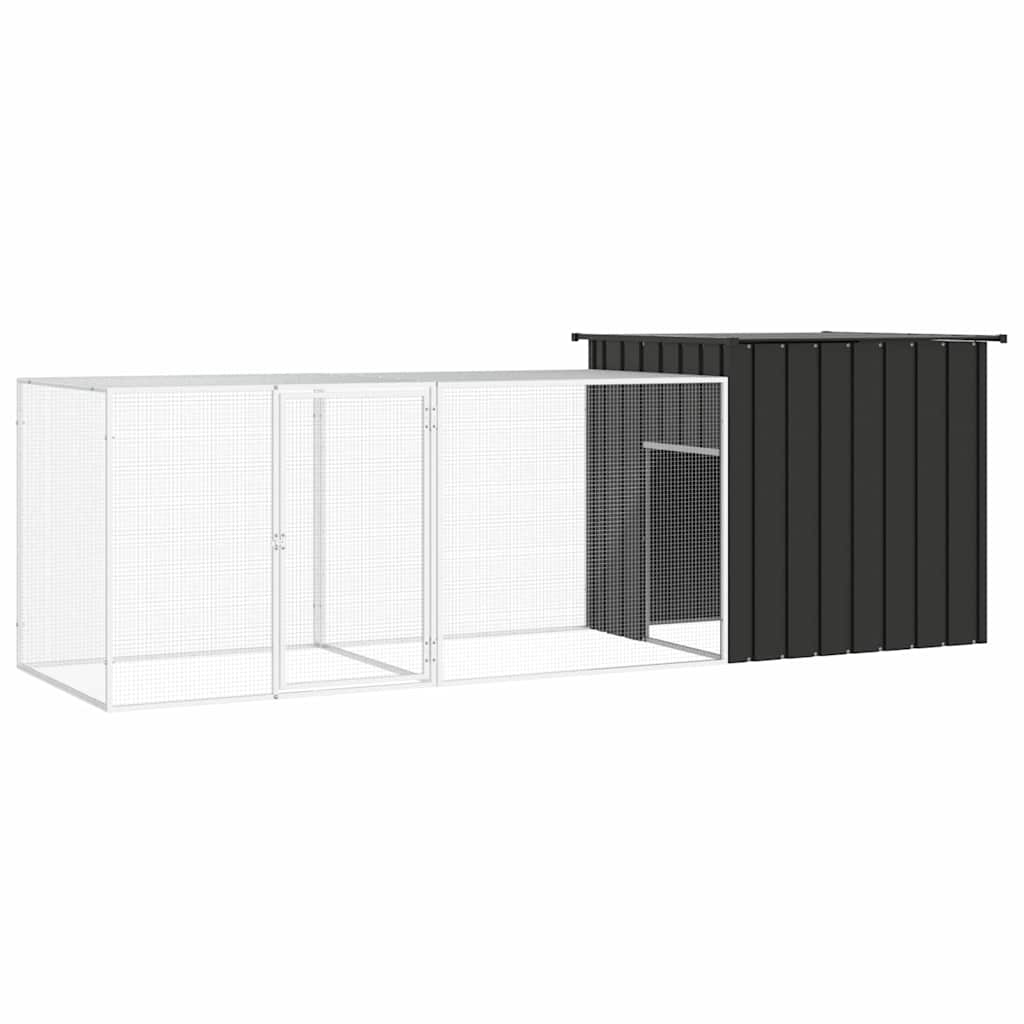 vidaXL Chicken Cage Galvanised Steel