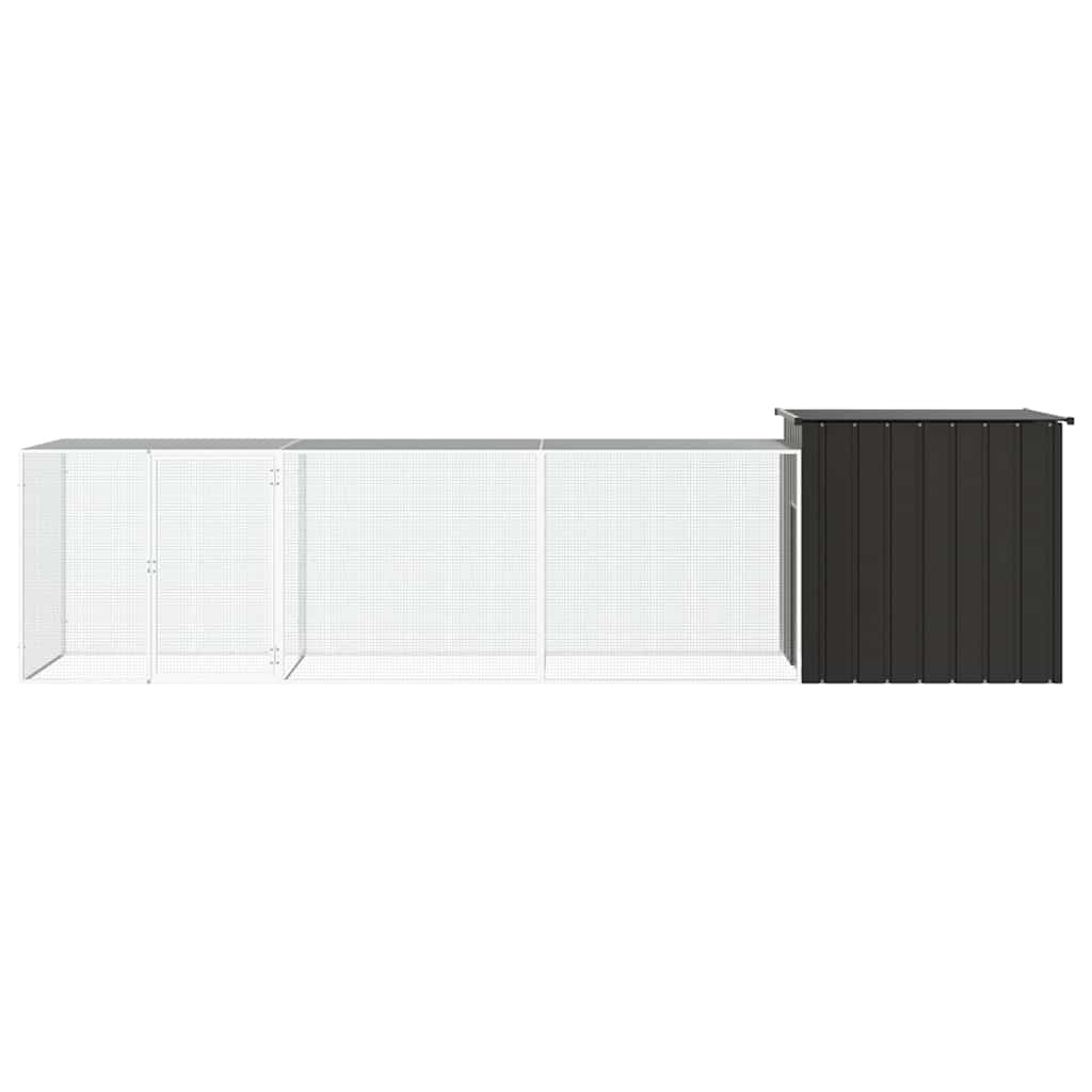 Chicken Cage Galvanised Steel Anthracite