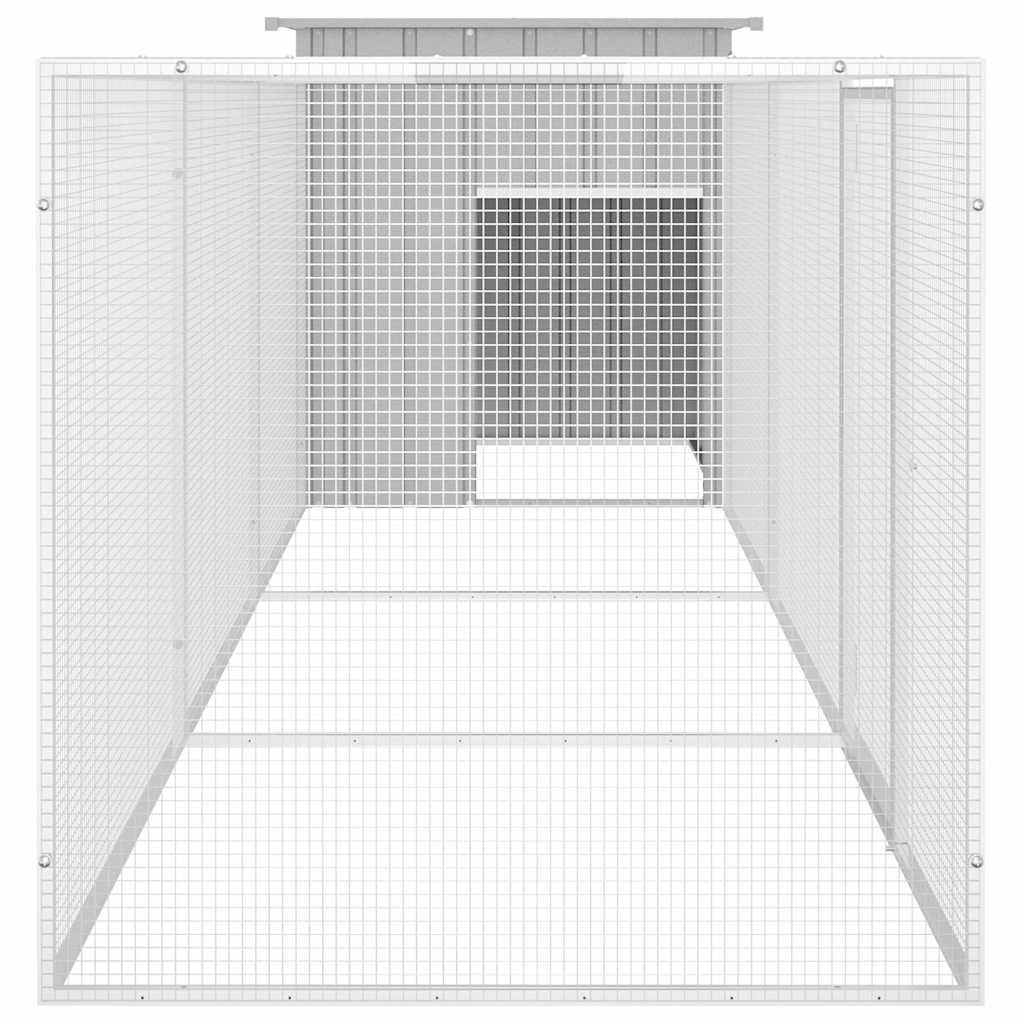 Chicken Cage Galvanised Steel Grey