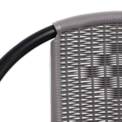 vidaXL Garden Chairs 8 pcs Plastic Rattan and Steel 110 kg 6